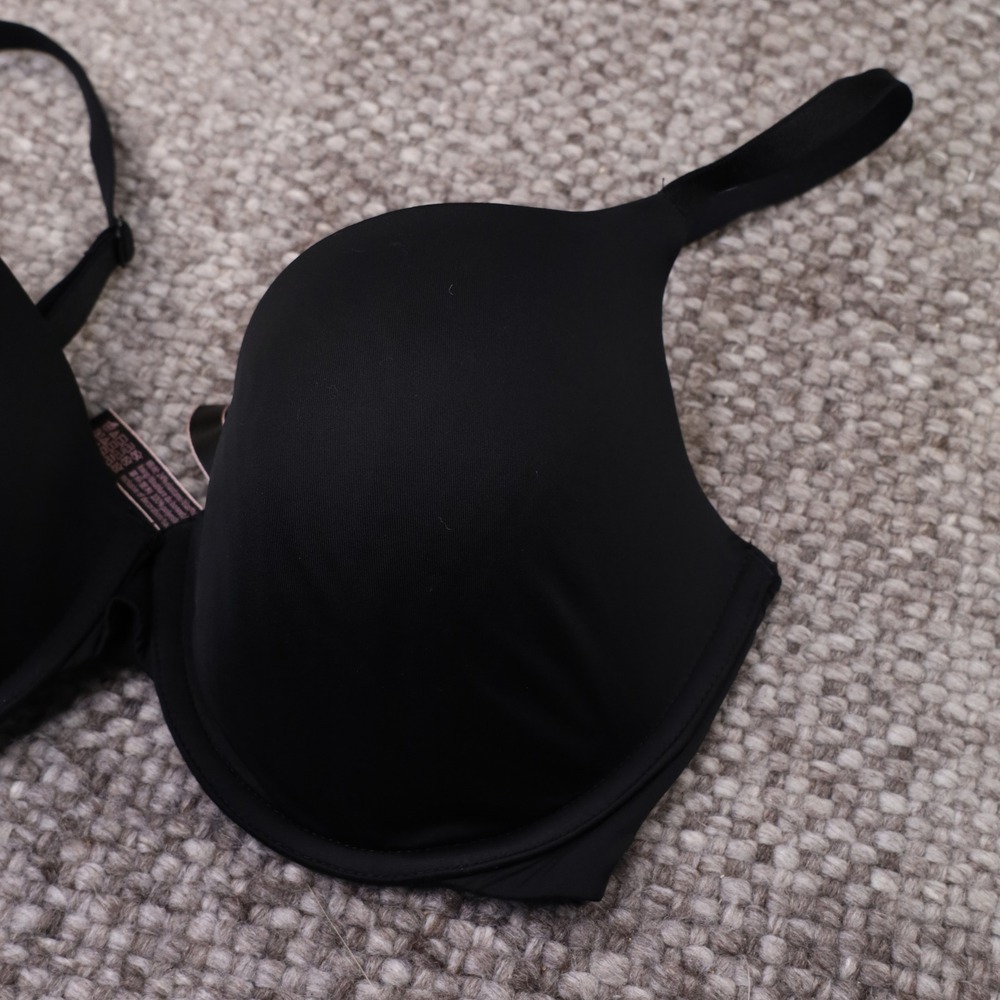 Victoria's Secret Perfect Shape Bra Women 32DDD Black Excellent Full Coverage